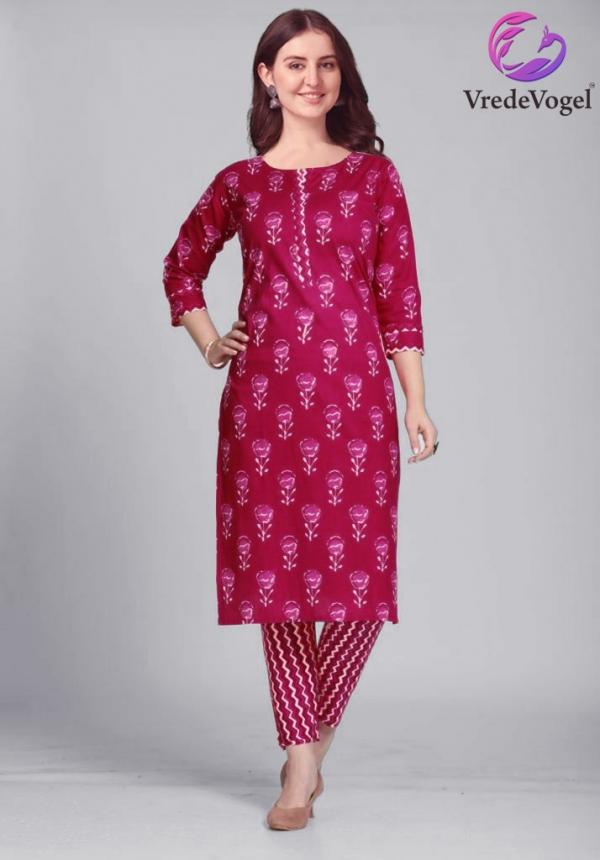 Saraa 2 Beautiful Cotton Printed Kurti With Pant 